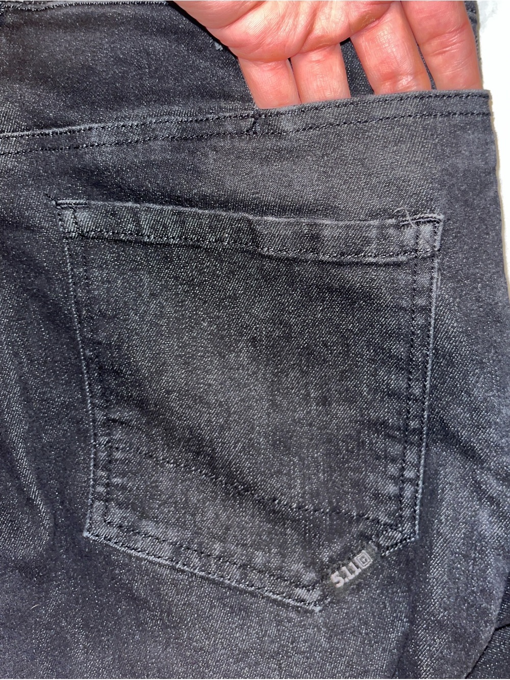 5.11 Women's Defender Flex-Slim Black Jeans - Picture 6 of 9